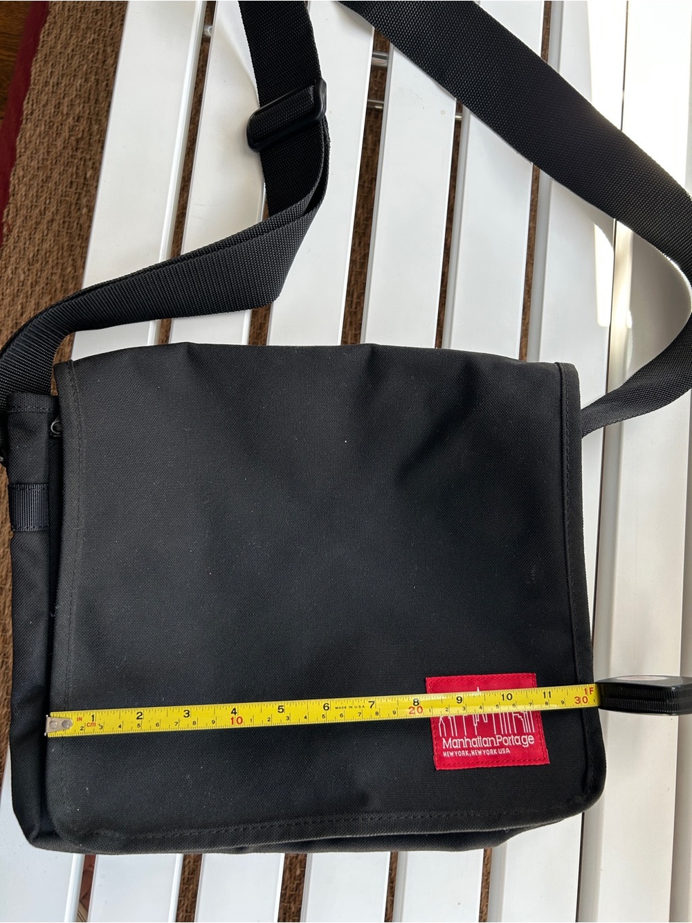 Manhattan Portage Black Messenger Bag with Adjustable Strap